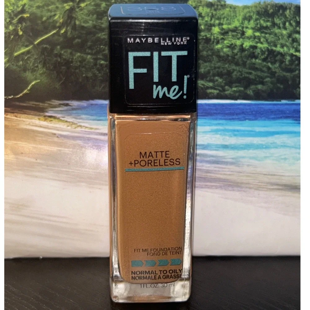 Maybelline Fit Me Matte + Poreless‎ Foundation 358 Latte 1oz NEW